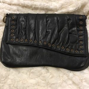 Express Black Clutch